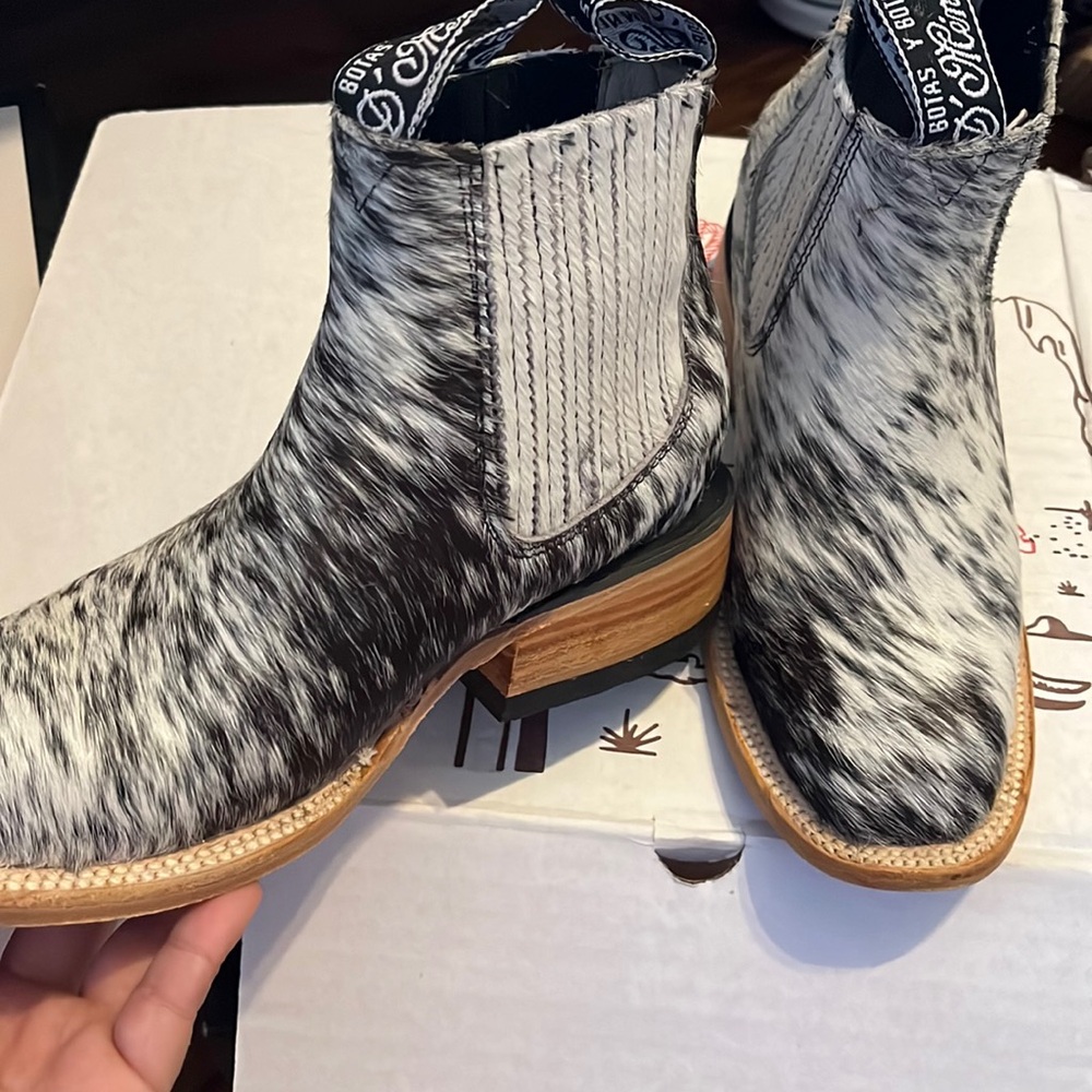 Cowhide Booties